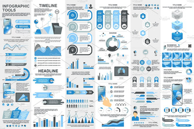 现代化信息图标ppt素材 Modern Infographic Elements