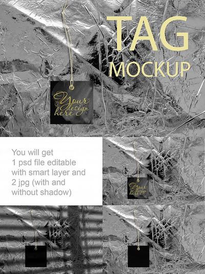 商品识别标签设计样机