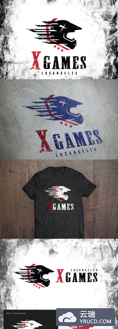 游戏logo设计素材 X Games Logo