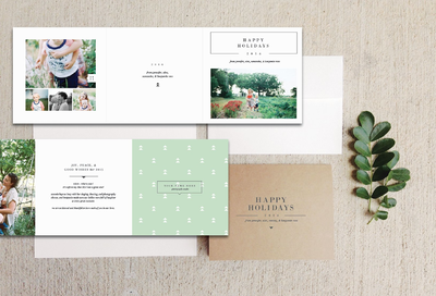 假期纪念册卡片模板 Holiday Card Templates