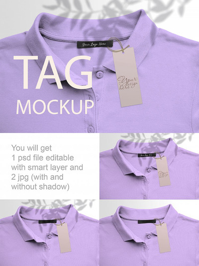 服装吊牌价格标签样机模板