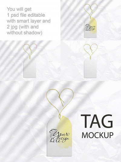 商品价格标签/吊牌样机模板