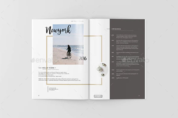 极简创意个人作品集摄影画册设计模板