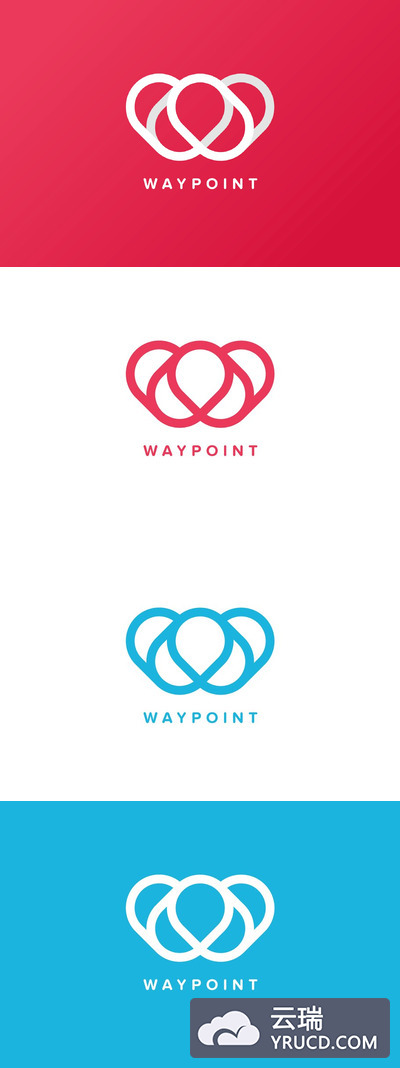 创意logo设计模板 Way Point Logo Template