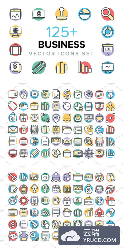 商业矢量图标下载 125+ Business Vector Icons