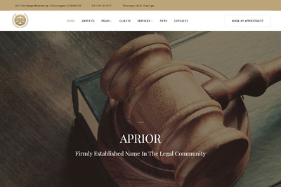 法律博客网站模板 Aprior - Lawyer WordPress Theme