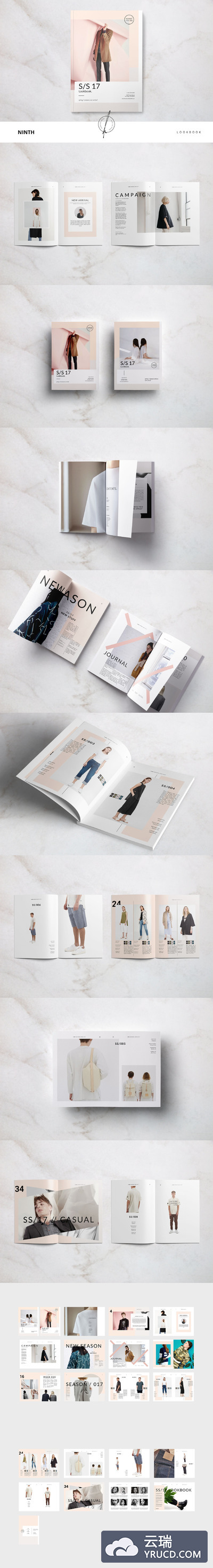 时尚杂志画册模板 Ninth Lookbook