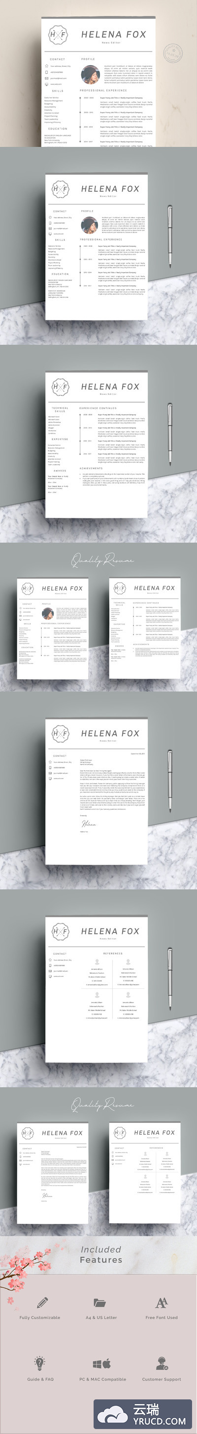 清晰的简历模板 Resume Template | Clarity