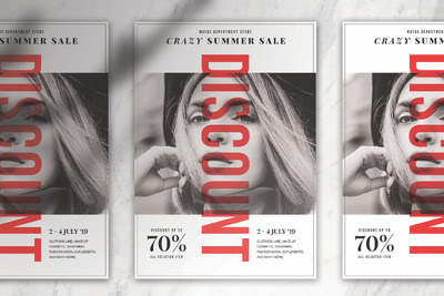 简约时尚高端多用途的高品质海报宣传单设计模板