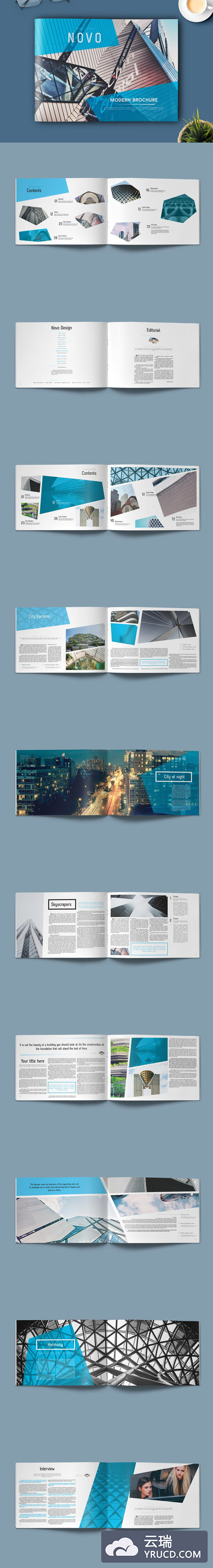 现代画册模板 Novo Modern Brochure