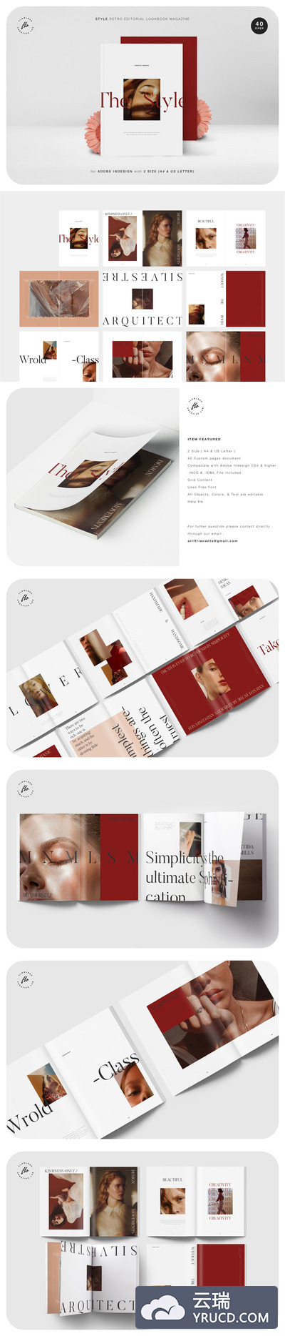 高端时尚的化妆摄影画册设计