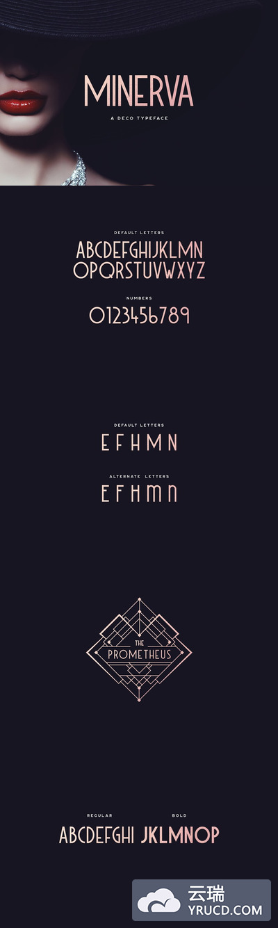 时尚高端字体 Minerva Typeface