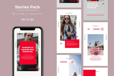 时尚高端简约流行风格的高品质Instagram社交媒体banner海报设计模板