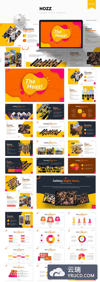 橙色运动风格的ppt模板 下载 [PPTX]