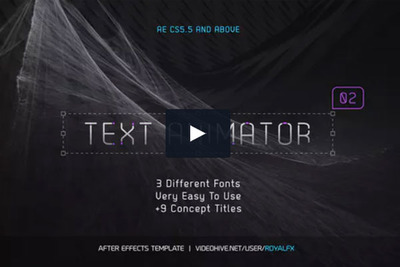 时尚大气的动画标题演示视频AE模板