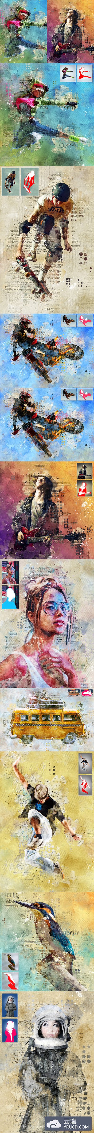 融合乐谱艺术气息的ps动作下载[atn]