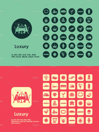 奢华图标素材 Luxury icons