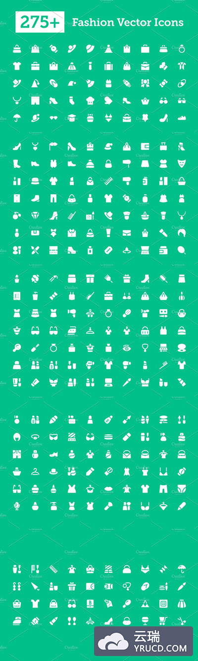 时尚矢量图标素材 275+ Fashion Vector Icons