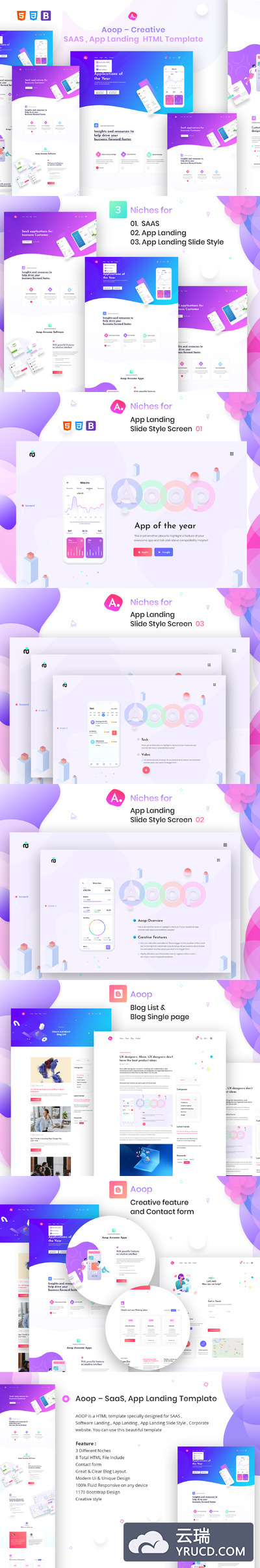 多功能的APP产品官网HTML模板下载[HTML]