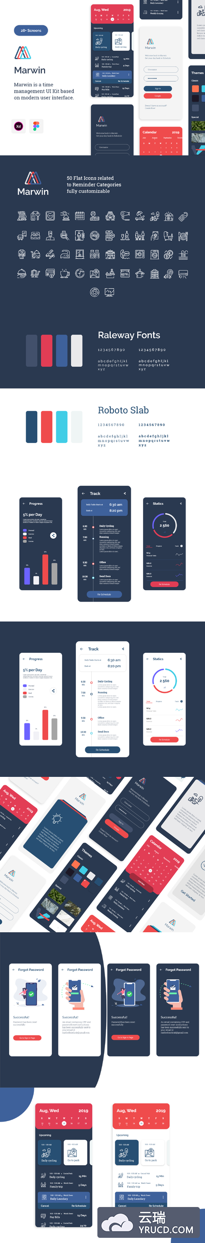 旅游旅行相关功能app设计iOS Ui [XD,Fig]