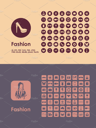 时尚元素app图标 Fashion icons