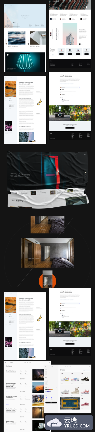 品牌产品电商官网模板下载[Sketch,Fig]