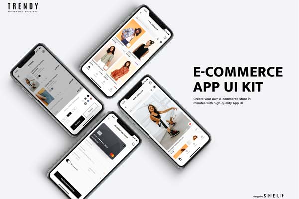 通用时尚大图服饰类产品电商app界面设计iOS Ui套装模板下载[Sketch,XD,Fig for iPhone X]