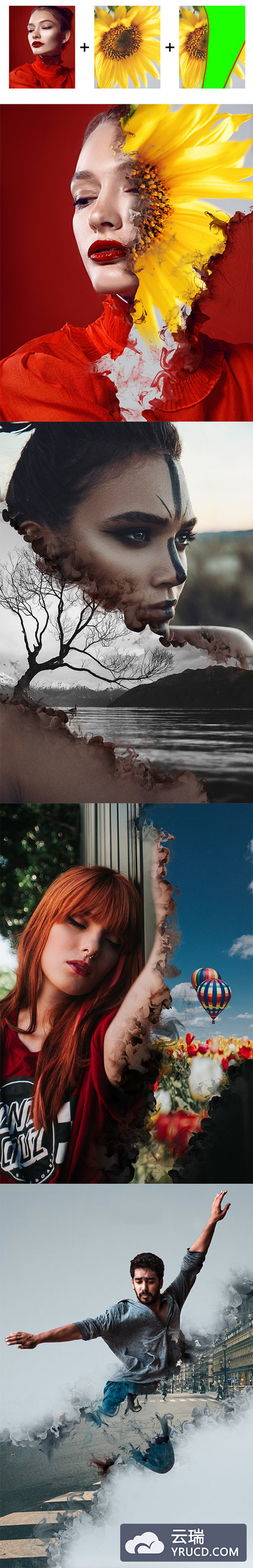 GIF动画特效照片处理效果ps动作