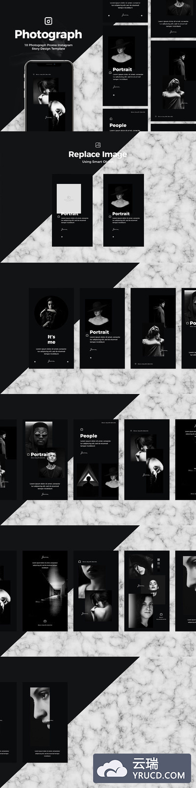 高端的APP页面设计排版模板下载[PSD]