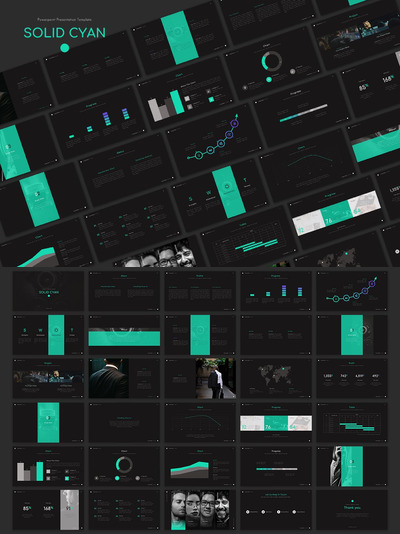 高端配色的时尚powerpoint幻灯片演示模板（pptx）