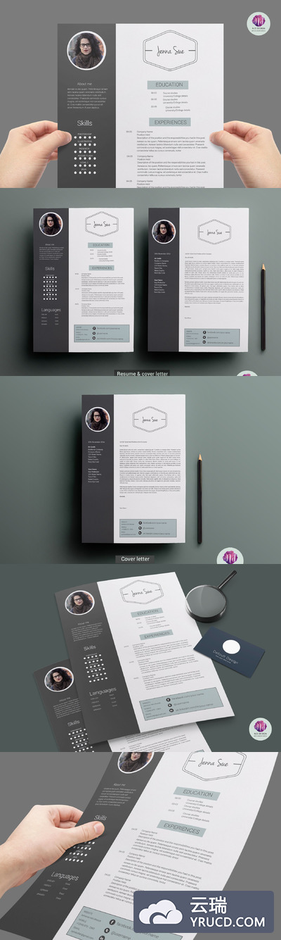 现代简历模板 Modern resume template