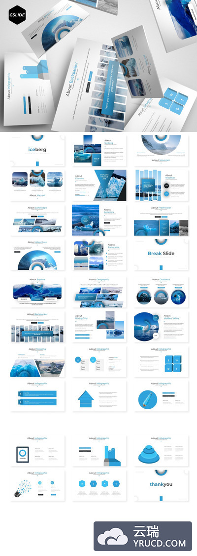 时尚高端简约多用途的高品质Google Slides谷歌幻灯片演示模板（powerpoint）