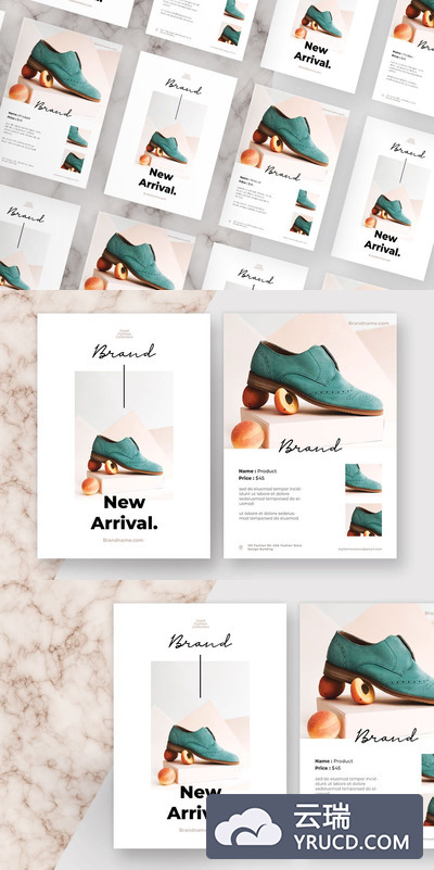 时尚高端简约多用途的高品质sale促销海报宣传单设计模板 Vol.5（宣传单模板）