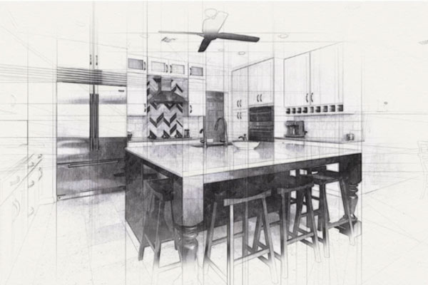 复古建筑铅笔素描照片处理效果Photoshop动作