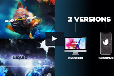 液体墨水转场特效视频AE模板