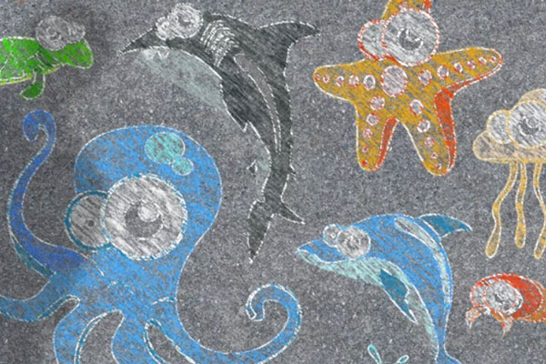 粉笔和黑板照片处理效果ps动作下载