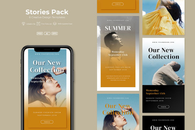 时尚简约多用途的海报banner社交媒体设计模板 v.09