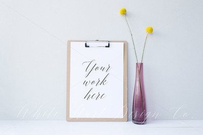 手写夹A4纸样机 Styled stock photography - 8470