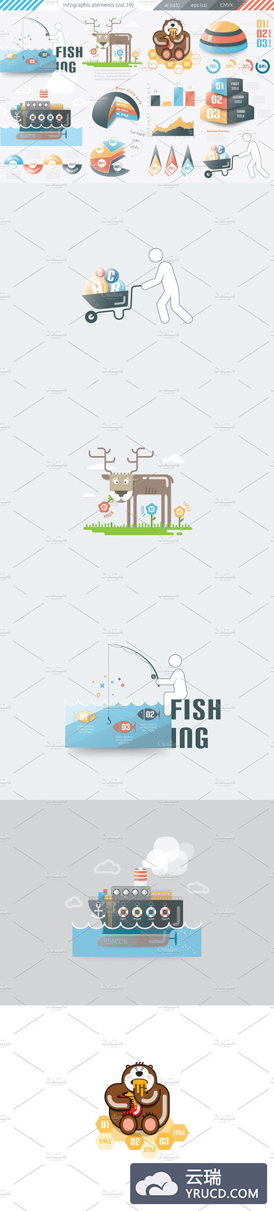 信息图表元素 Infographic Elements (v19)