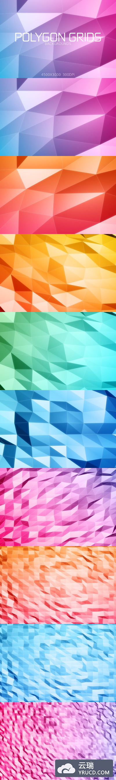 polygon多边形几何背景素材下载[jpg]