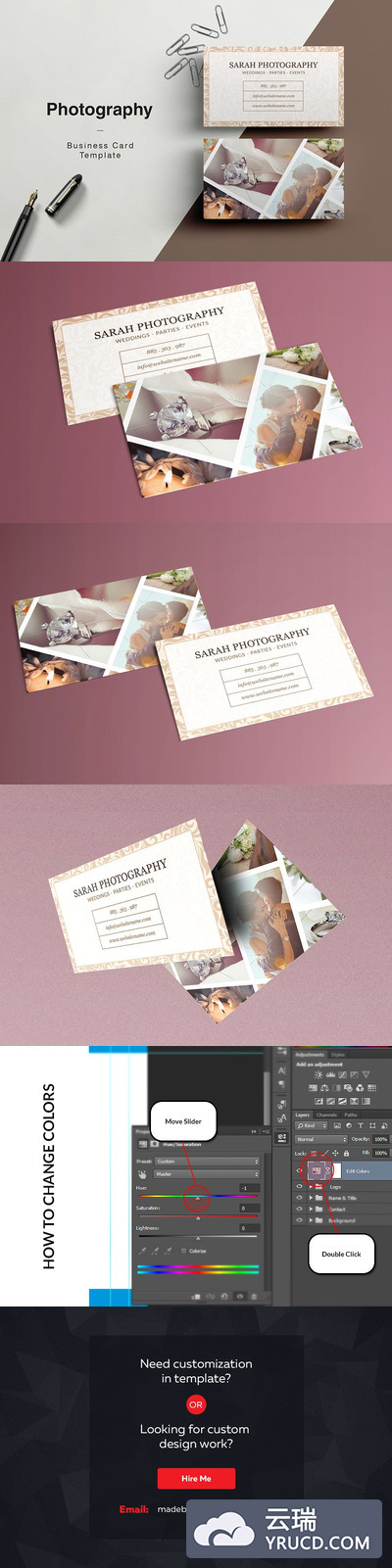 商业名片模板下载 Photography Business Card