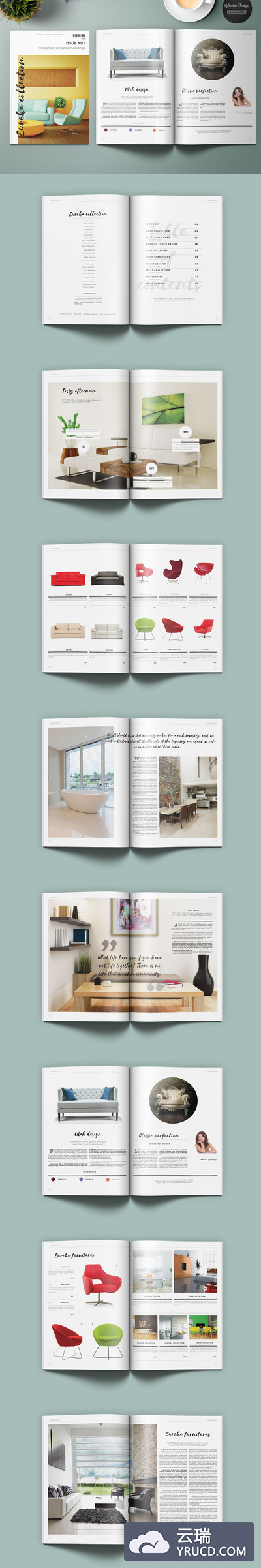 时尚产品画册模板 Eureka Product Catalog