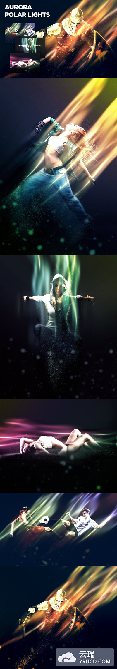 酷炫的PS光线特效动作下载[atn]