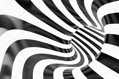 黑白条纹背景 Black and white background.