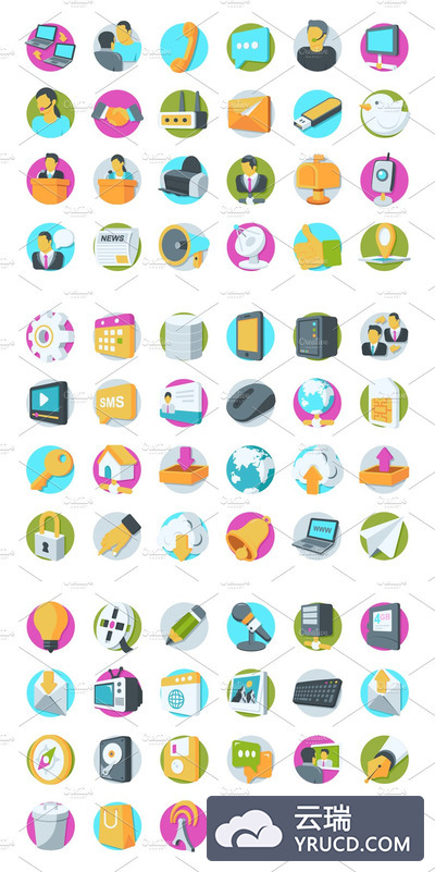 网络和通讯图标 69 Network and Communication Icons