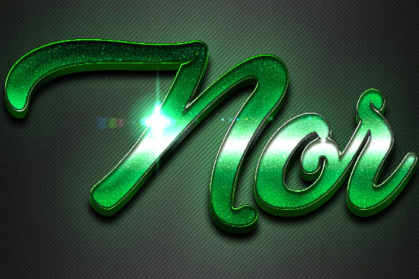 10款3D闪亮金属文字效果图层样式套装