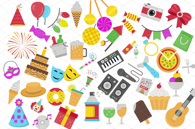 墨西哥派对元素图标 45 Mexican Party Vector Icons