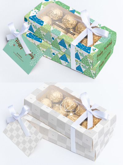 巧克力盒样机素材 Sweet Box Mockup 08