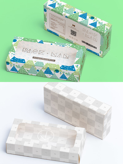 甜品包装设计样机素材 Sweet Box Mockup 09