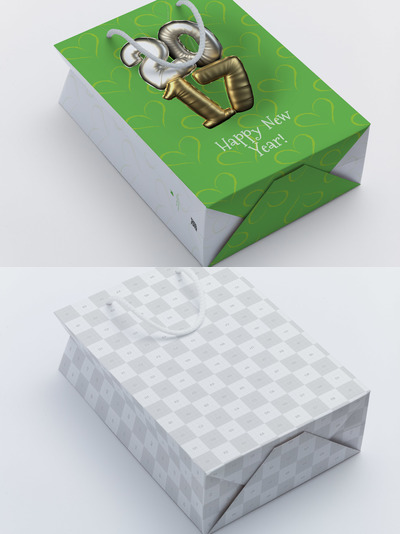 购物袋样机模型 Shopping Bag Mockup 04